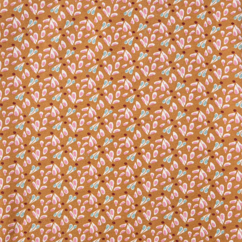 Printed Jersey TIPAVAO Caramel / Faded Pink